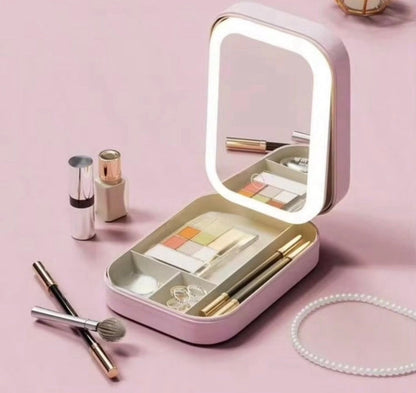3 Colours Led Makeup Bag with Mirror