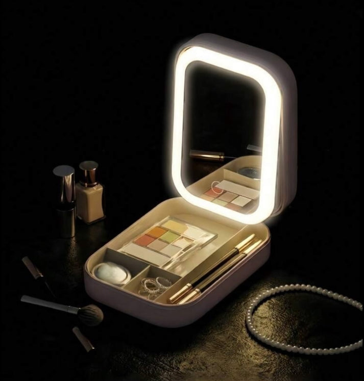 3 Colours Led Makeup Bag with Mirror