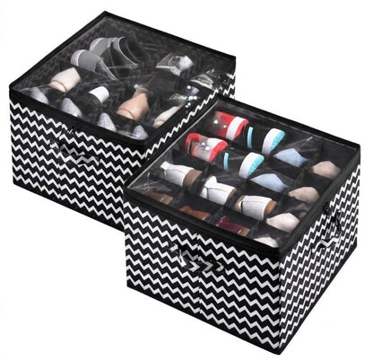 12 Slots Shoes Storage Organizer (20x12 inches)