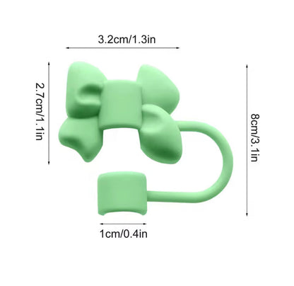 Silicone Bow Straw Cover for Tumbler Mugs