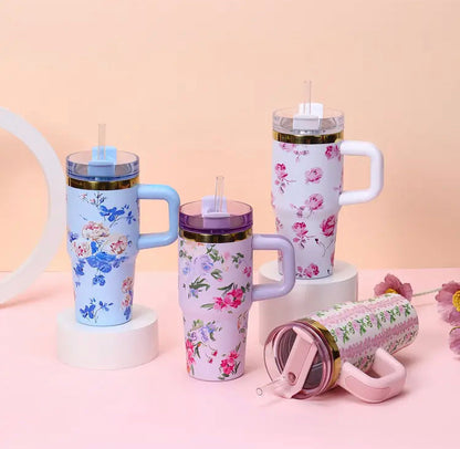 20oz Insulated Stainless Steel Tumbler with Straw