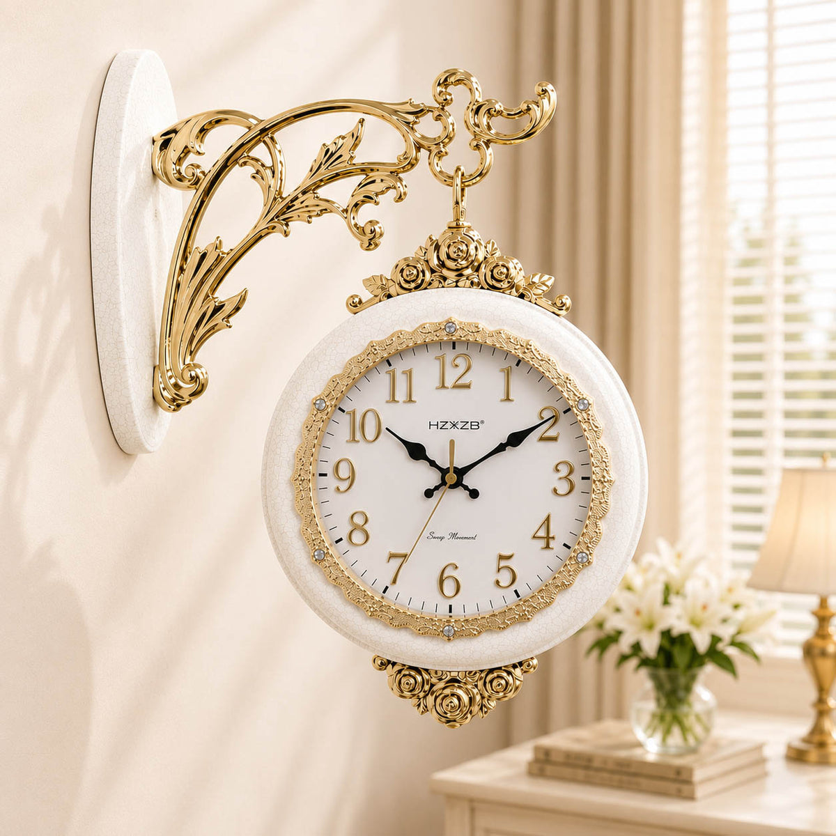 Hyzxing Vintage Grand - Dual-Sided Station Wall Clock