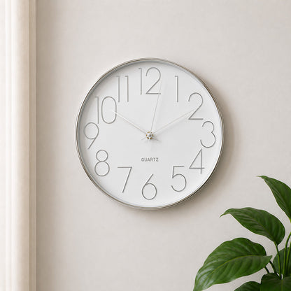 Silent Quartz Metal Wall Clock – Modern Luxury Analog Decorative Wall Clock for Living Room, Bedroom & Office