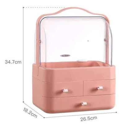 Cosmetic And Jewelry Organizer With Drawers At The Bottom