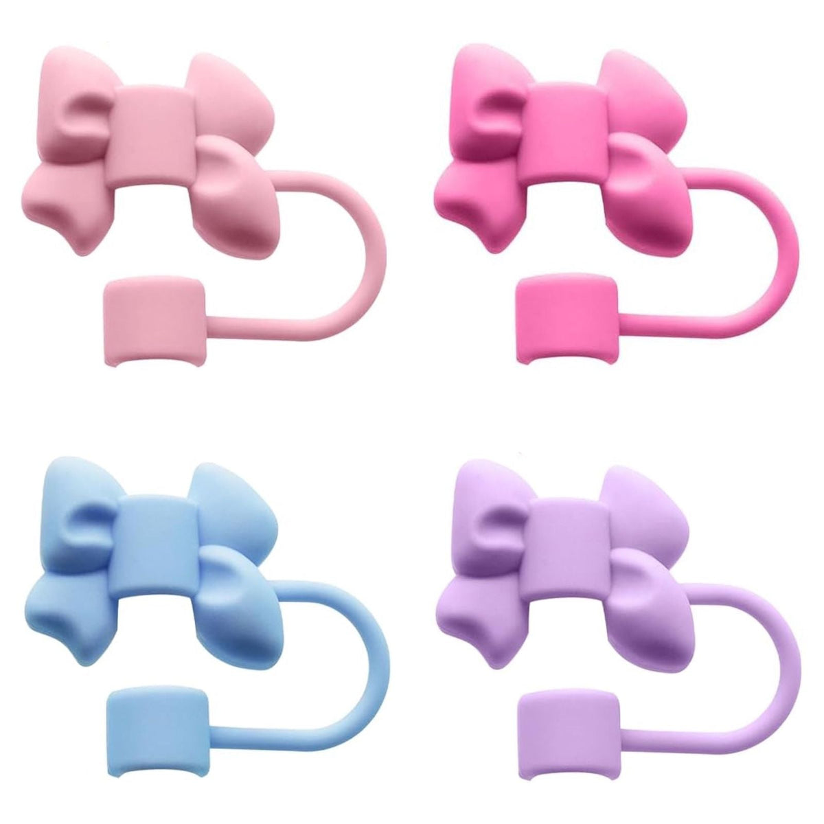 Silicone Bow Straw Cover for Tumbler Mugs
