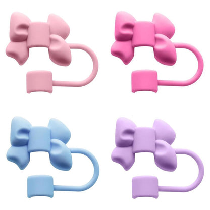 Silicone Bow Straw Cover for Tumbler Mugs