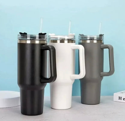 40oz Stainless Steel Vaccum Tumbler Insulated Mug with Straw