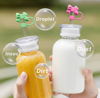 Silicone Bow Straw Cover for Tumbler Mugs