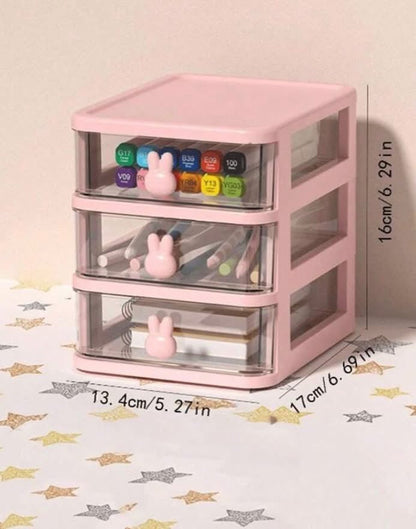 3 Layer Multipurpose Acrylic Drawer Organizer