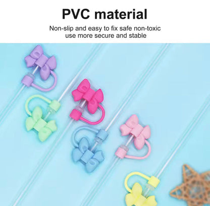 Silicone Bow Straw Cover for Tumbler Mugs