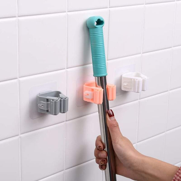 Wall mounted brush holder
