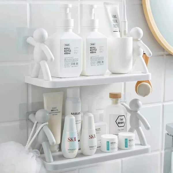 Wall Mounted man holding multipurpose organizer