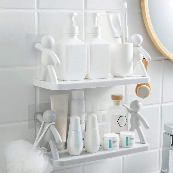 Wall Mounted man holding multipurpose organizer