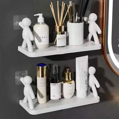 Wall Mounted man holding multipurpose organizer