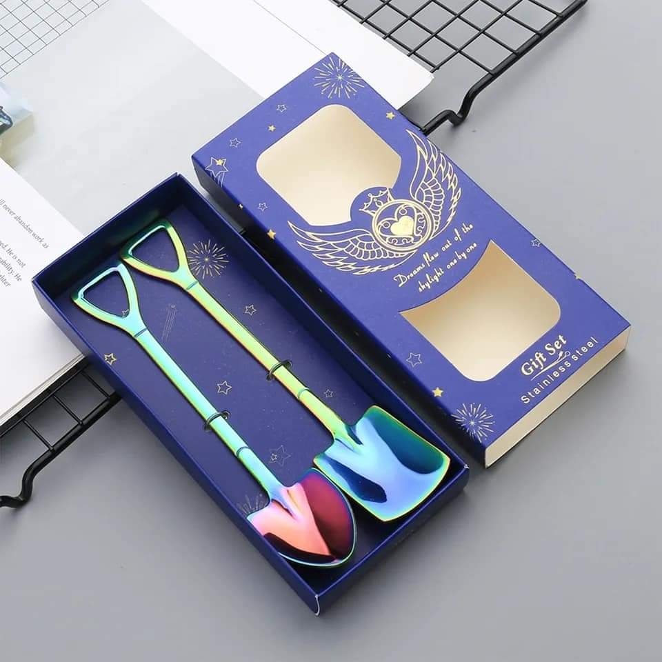 Creative Stainless Steel Spoon Set (2pcs)