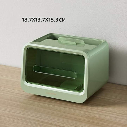 Multi function tissue with organizer box