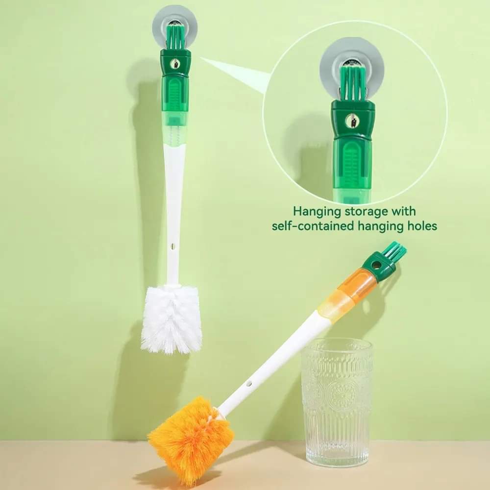 5 In 1 Long Handle Bottle Cleaning Brush