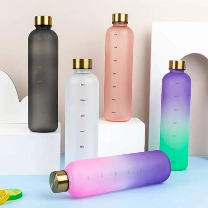 1 Litre Motivational Reusable Bottle plastic - BPA Free