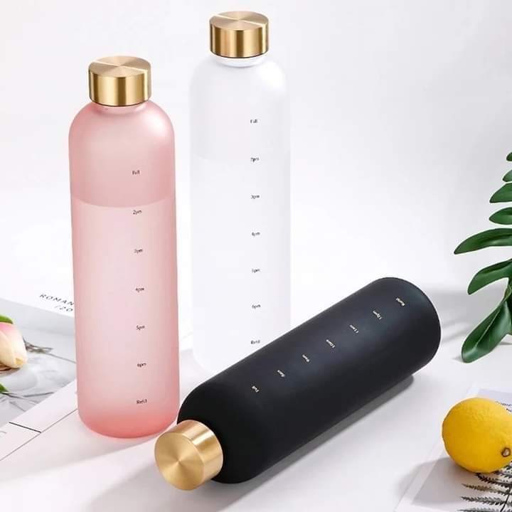 1 Litre Motivational Reusable Bottle plastic - BPA Free