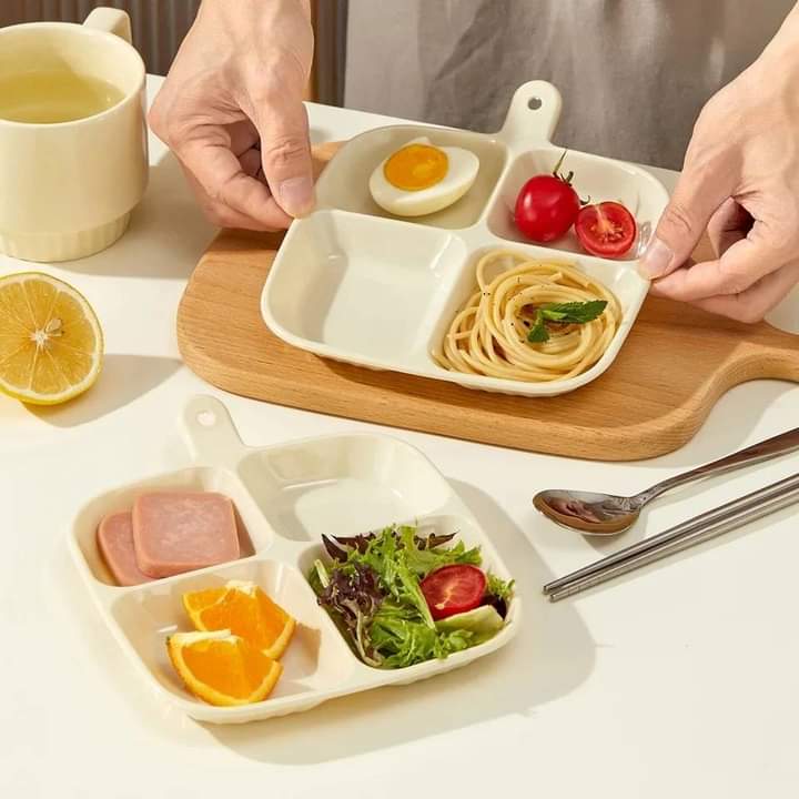 four compartment snack and serving tray
