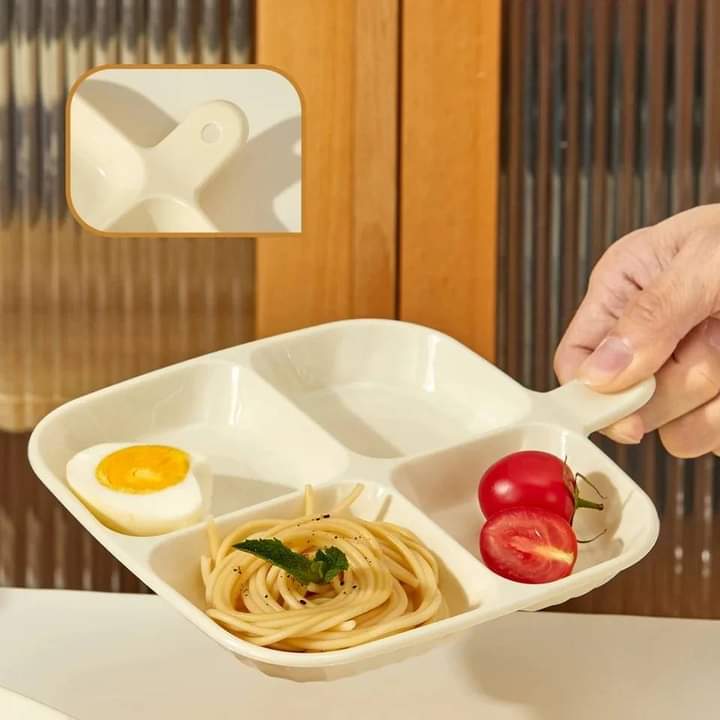 four compartment snack and serving tray