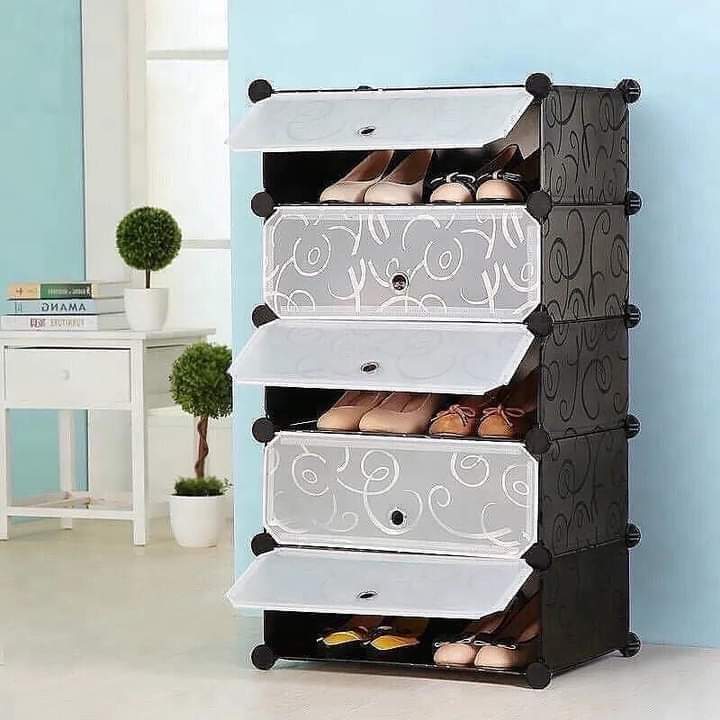 Attachable Cube Cabinets & Shoes Rack