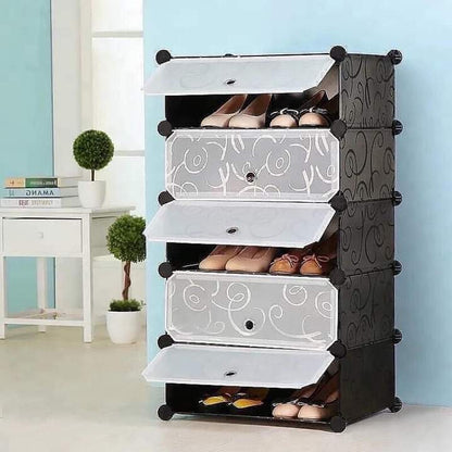 Attachable Cube Cabinets & Shoes Rack