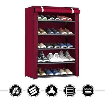 Foldable shoe rack