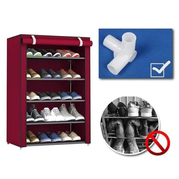 Foldable shoe rack