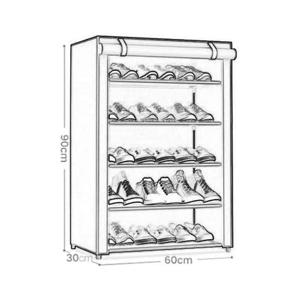 Foldable shoe rack