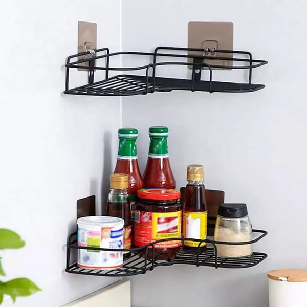 Wall corner shelf for bathroom and kitchen