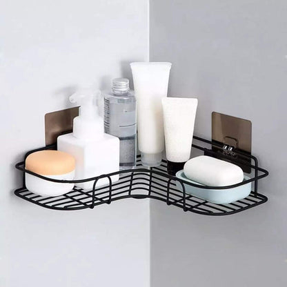 Wall corner shelf for bathroom and kitchen