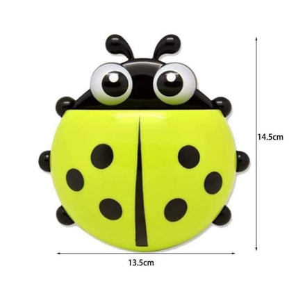 Lady bug brush holder
