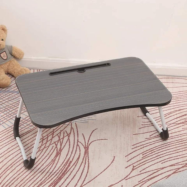 Foldable laptop table in wooden