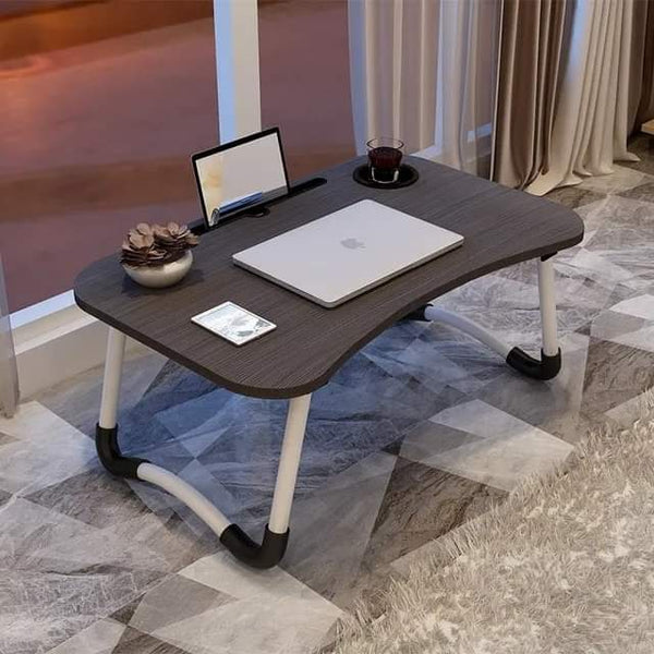 Foldable laptop table in wooden