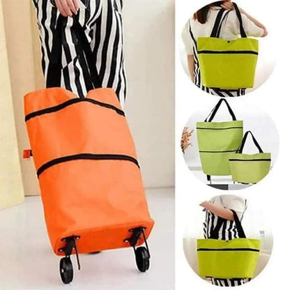Foldable trawley bag