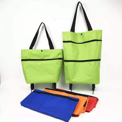 Foldable trawley bag