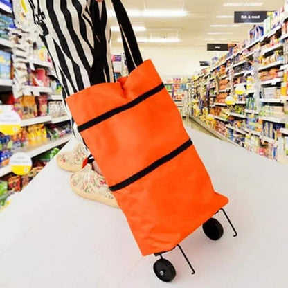 Foldable trawley bag