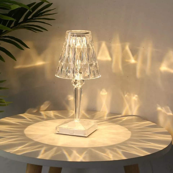 Crystal hood like lamp