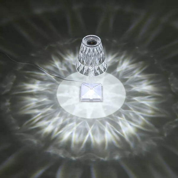 Crystal hood like lamp