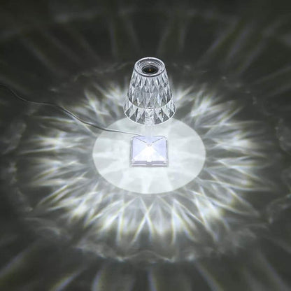 Crystal hood like lamp