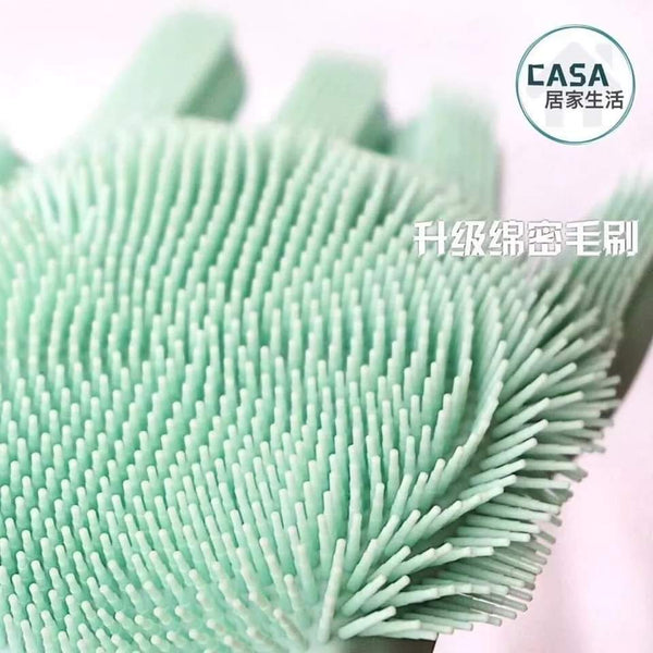 Silicon washing gloves