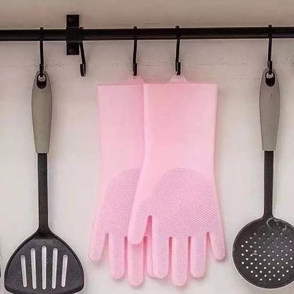 Silicon washing gloves