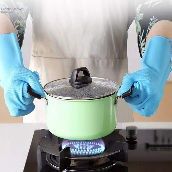 Silicon washing gloves