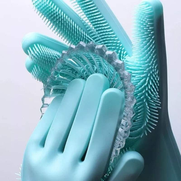 Silicon washing gloves