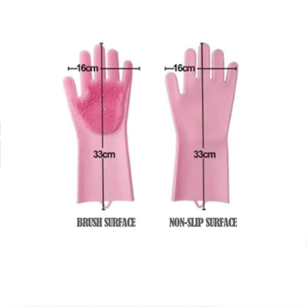 Silicon washing gloves