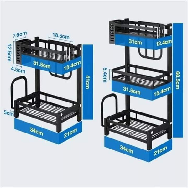 Kitchen organizer rack