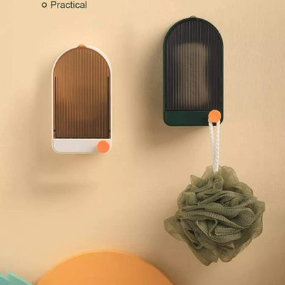 Wall mounted dust proof soap holder