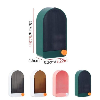Wall mounted dust proof soap holder