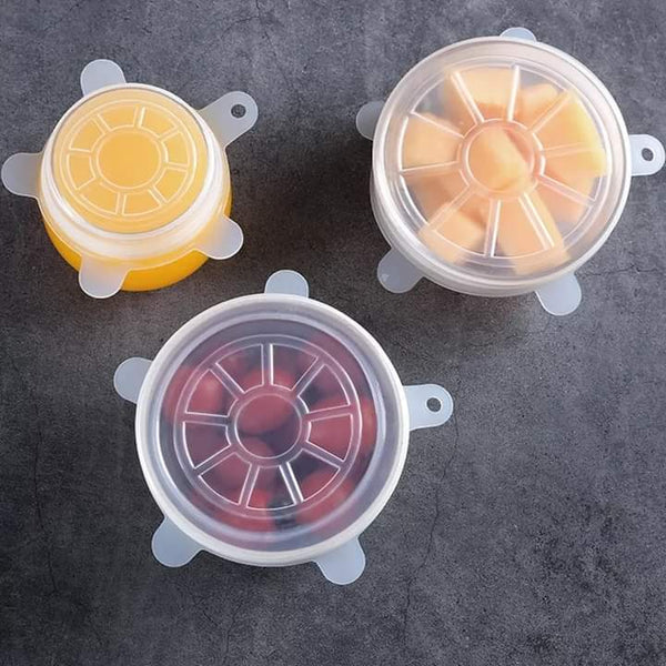 Leakproof silicon lids pack of 6 pieces